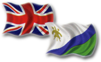 flags of both Lesotho And Great Britain